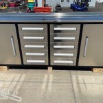 10 Drawer Stainless Steel Work Bench