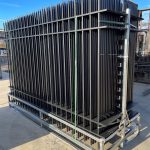 Set of 24 Wrought Iron Style Fence Panels