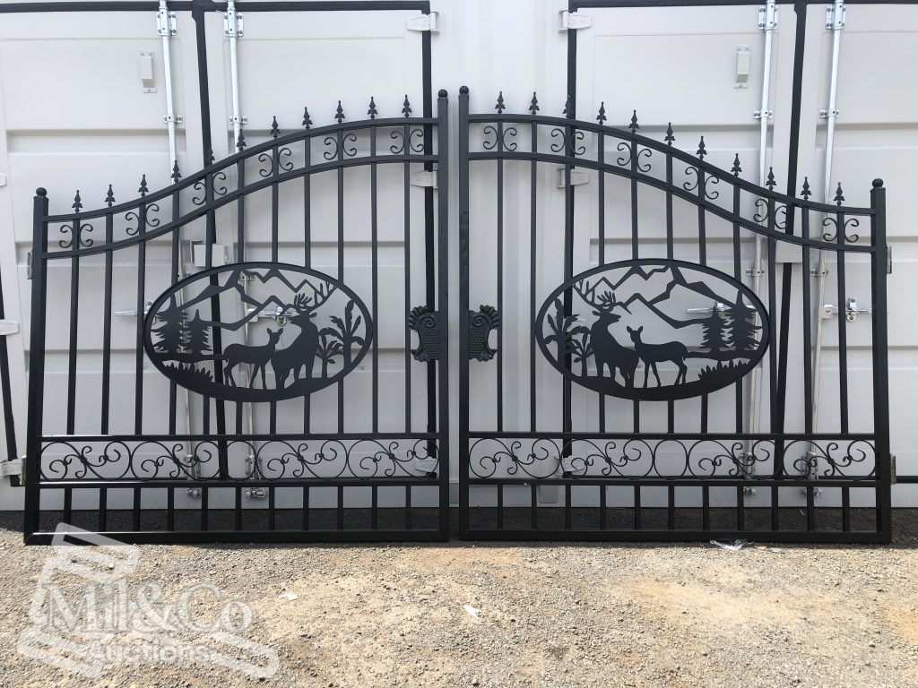 Set of 2 Small wrought Iron Style Gates