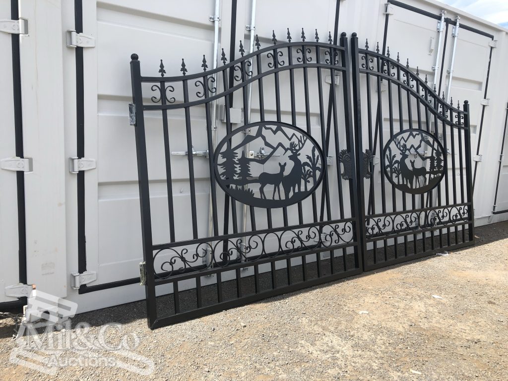 Set of 2 Small wrought Iron Style Gates