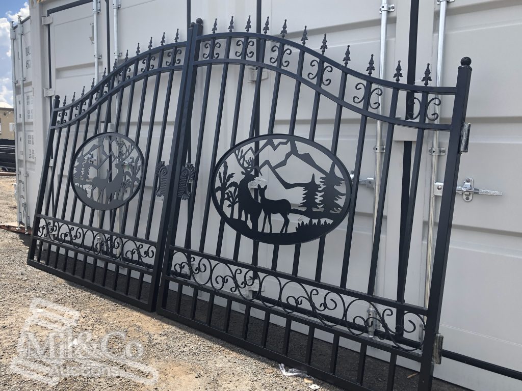 Set of 2 Small wrought Iron Style Gates