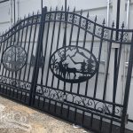 Set of 2 Small wrought Iron Style Gates