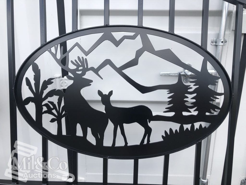 Set of 2 Small wrought Iron Style Gates