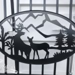 Set of 2 Small wrought Iron Style Gates