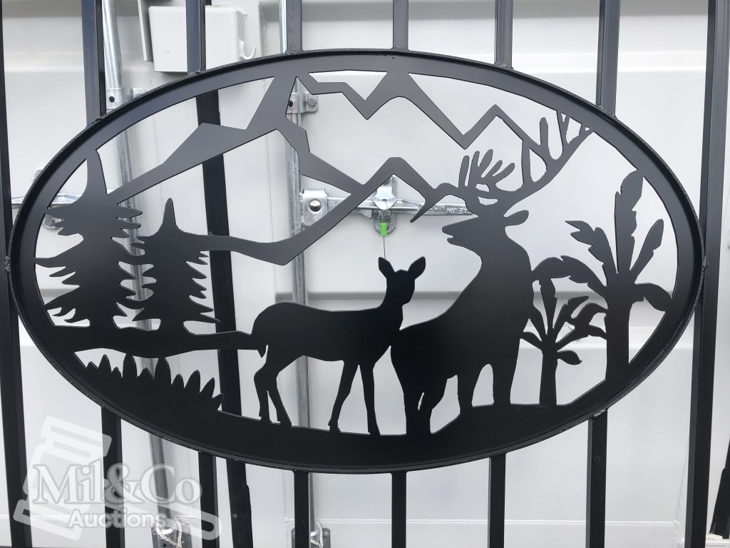 Set of 2 Small wrought Iron Style Gates