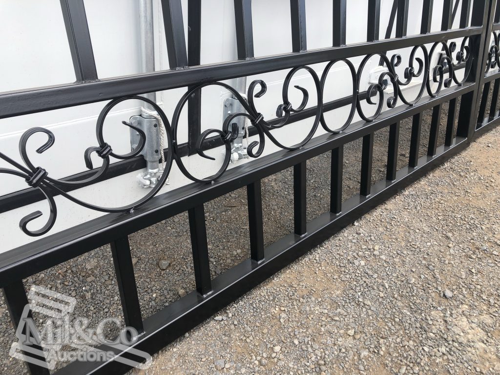 Set of 2 Small wrought Iron Style Gates