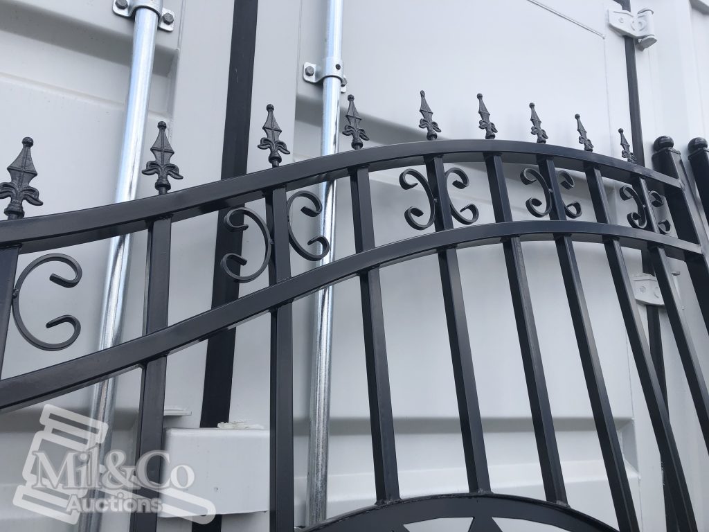 Set of 2 Small wrought Iron Style Gates