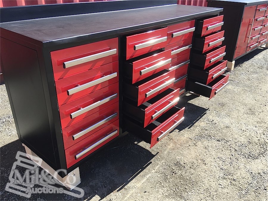 20 Drawer Workshop Bench