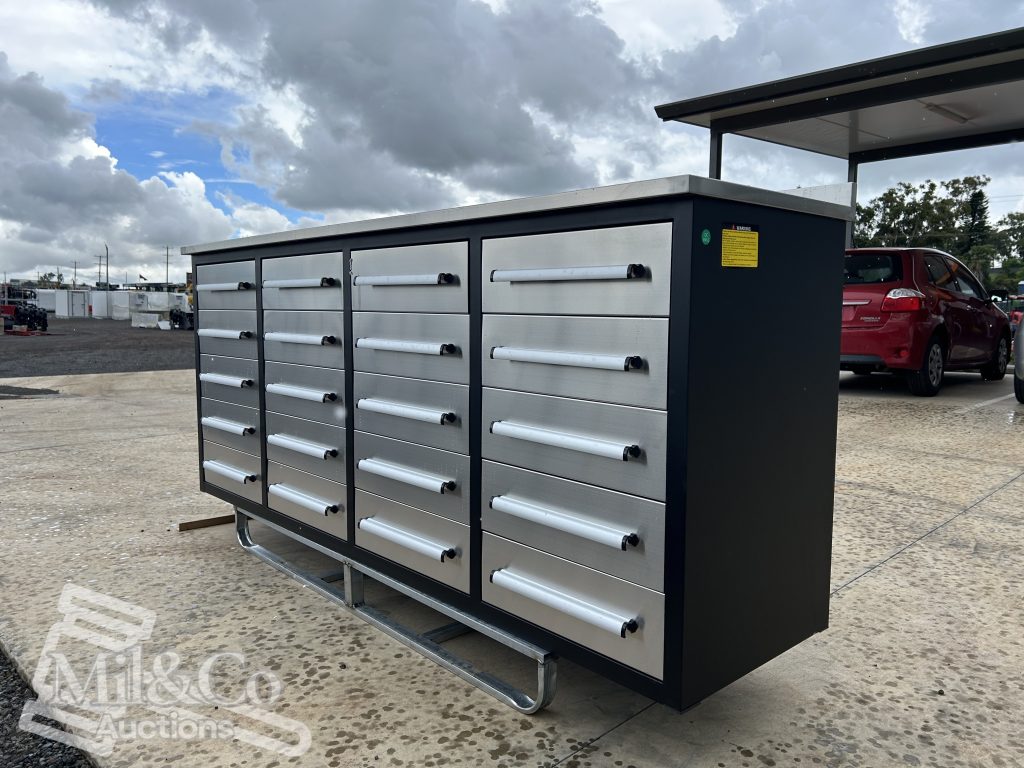20 Drawer Stainless Steel Work Bench