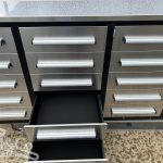 20 Drawer Stainless Steel Work Bench