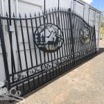 Set of 2 Large Wrought Iron Style Gates