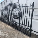 Set of 2 Large Wrought Iron Style Gates