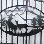 Set of 2 Large Wrought Iron Style Gates