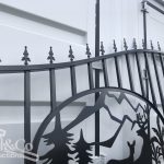 Set of 2 Large Wrought Iron Style Gates