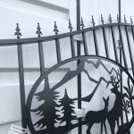 Set of 2 Large Wrought Iron Style Gates