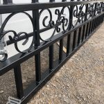 Set of 2 Large Wrought Iron Style Gates