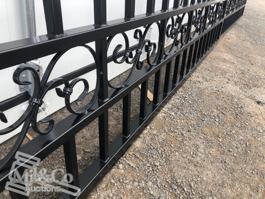 Set of 2 Large Wrought Iron Style Gates