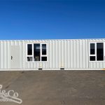 40ft Deluxe Accommodation Container Modules exterior side view