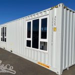40ft Deluxe Accommodation Container Modules exterior corner