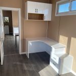 40ft Deluxe Accommodation Container Modules interior bedroom desk corner