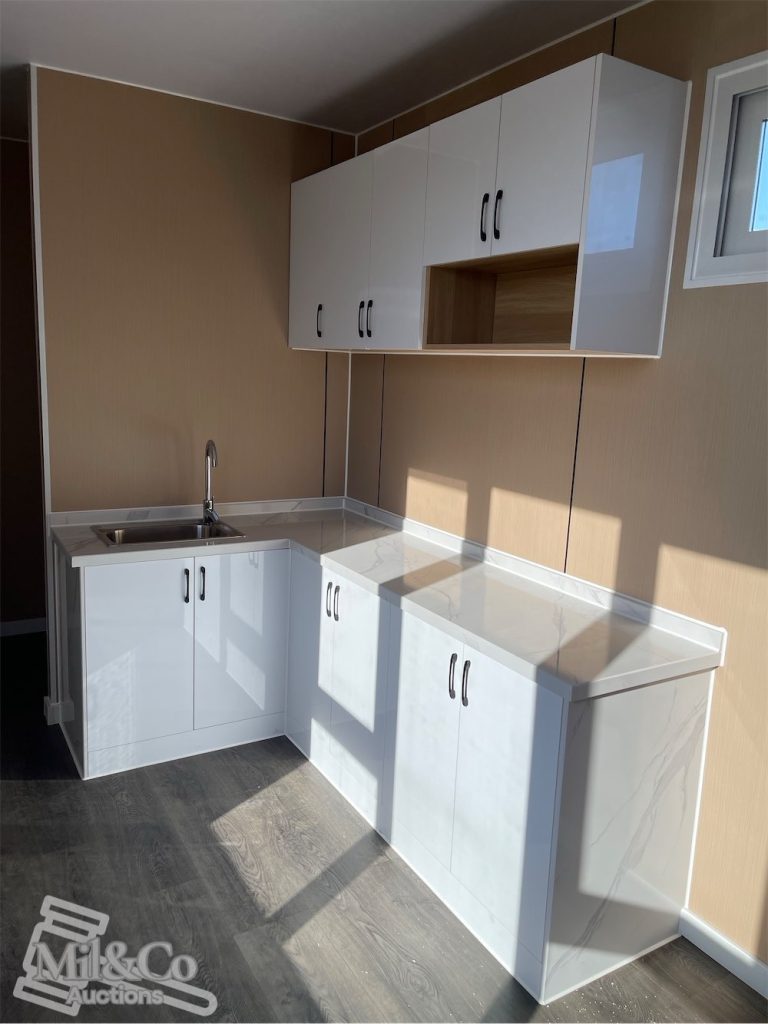 40ft Deluxe Accommodation Container Modules interior kitchen