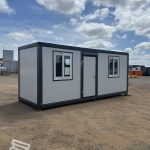 6m Accommodation/Office Block exterior front