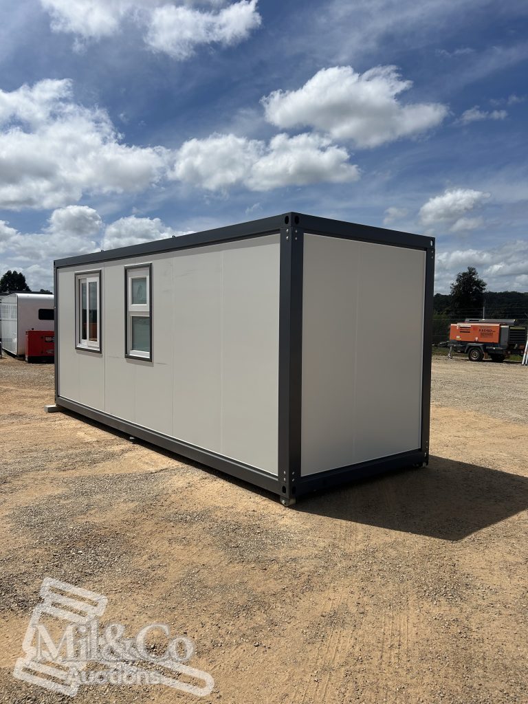 6m Accommodation/Office Block exterior rear