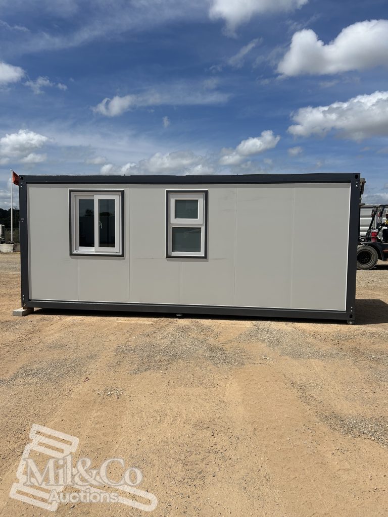 6m Accommodation/Office Block exterior rear