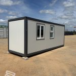 6m Accommodation/Office Block exterior rear