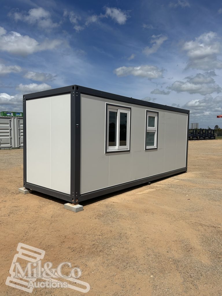 6m Accommodation/Office Block exterior rear