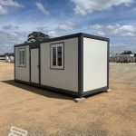 6m Accommodation/Office Block exterior front