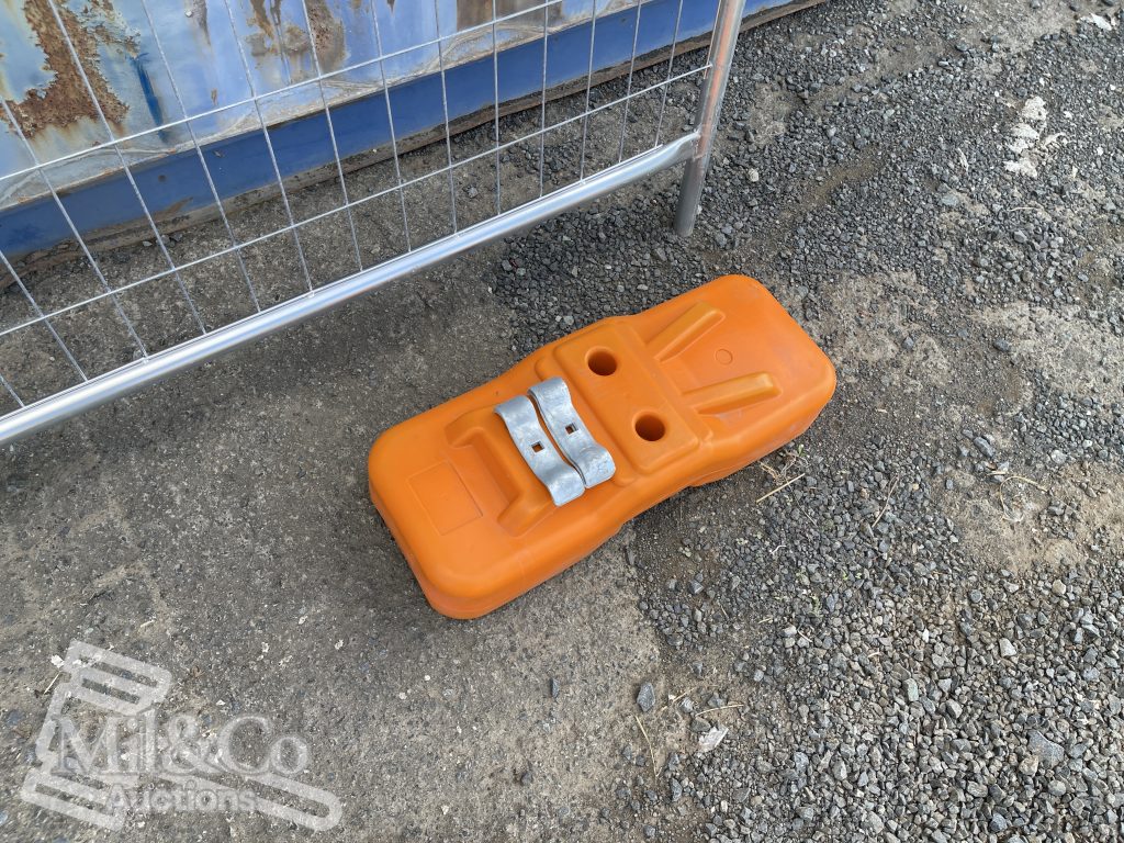 Set of 20 Galvanized Temporary Fence Panels