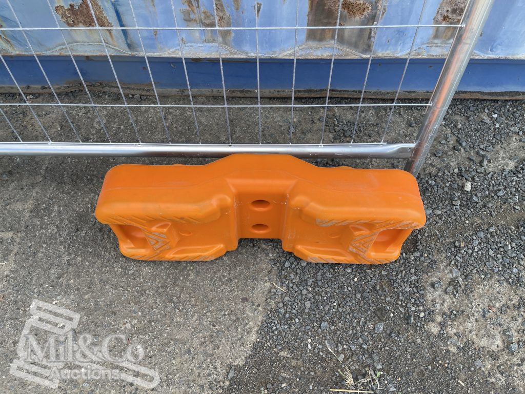 Set of 20 Galvanized Temporary Fence Panels