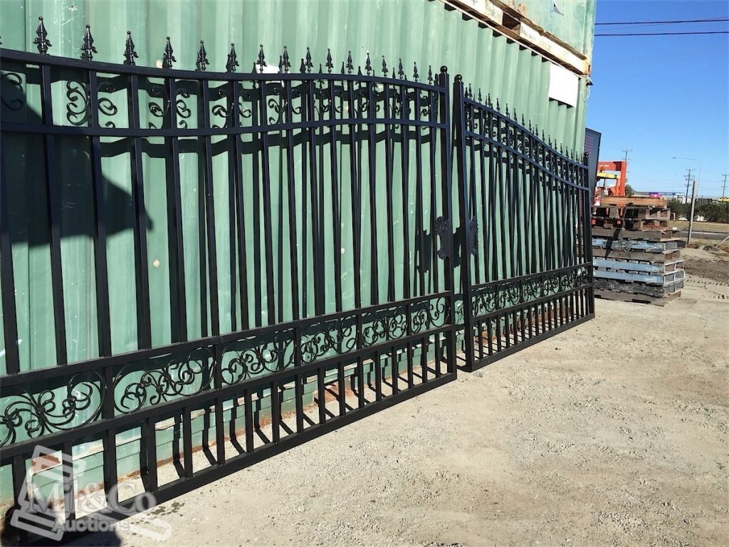 Set of 2 10ft Wrought Iron Gates