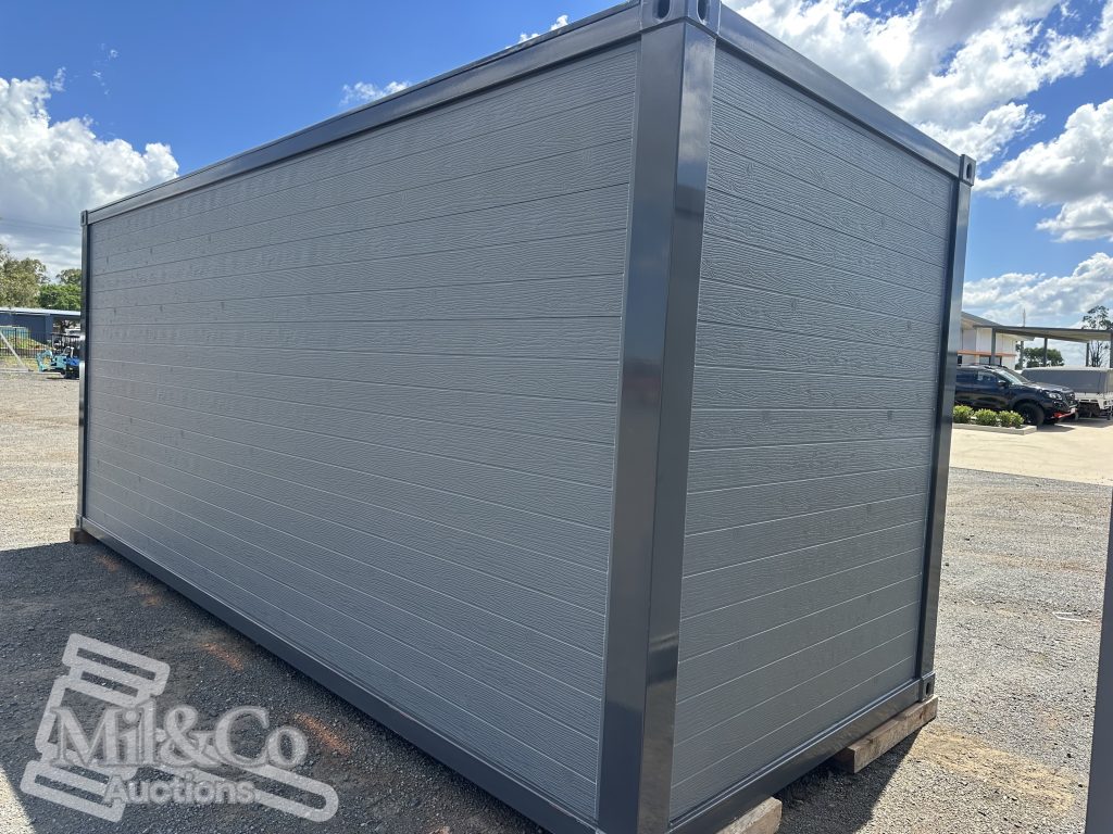 20ft Open Plan Office / Accommodation (Grey) exterior rear