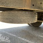 2005 Hino Ranger Tray Back Truck with Crane spare tyre mounted under tray