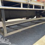 2005 Hino Ranger Tray Back Truck with Crane under tray storage boxes