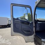 2005 Hino Ranger Tray Back Truck with Crane passenger doorway