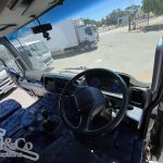 2005 Hino Ranger Tray Back Truck with Crane interior steering wheel
