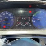 2005 Hino Ranger Tray Back Truck with Crane instrument cluster showing 86160 kilometres