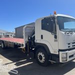 2012 Isuzu FVZ 1000 Tray Back Truck with Hiab exterior front corner