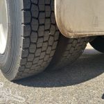 2012 Isuzu FVZ 1000 Tray Back Truck with Hiab rear tyre tread