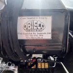 2012 Isuzu FVZ 1000 Tray Back Truck with Hiab crane identification stickers