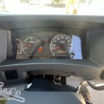 2012 Isuzu FVZ 1000 Tray Back Truck with Hiab instrument cluster showing 363026 kilometres