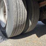 2004 Hino 500 FD Fridge Truck drivers side drive tyre tread