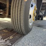 2004 Hino 500 FD Fridge Truck passenger side steer tyre tread