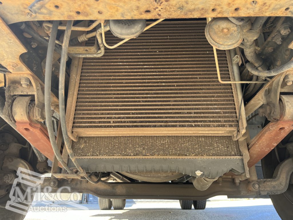 2004 Hino 500 FD Fridge Truck underside from dront of truck