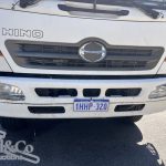 2005 Hino 500 GH Fridge Truck damage to bumper