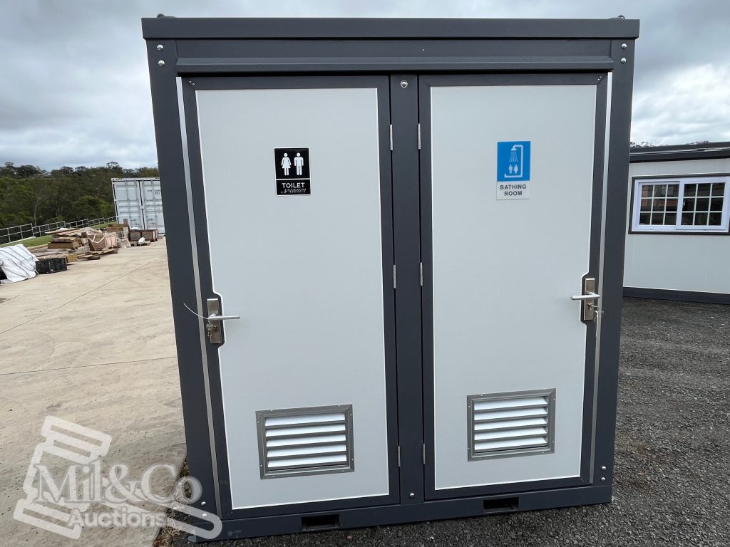 Dual Toilet / Shower Block exterior front