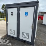Dual Toilet / Shower Block exterior front